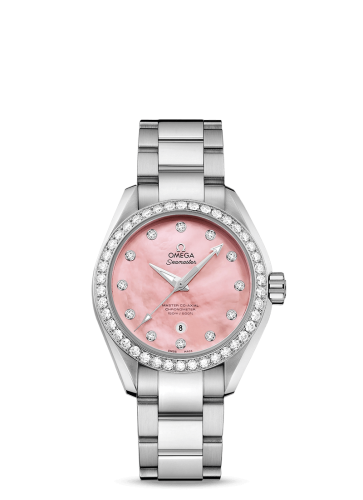 Omega Seamaster Aqua Terra 150M Master Co-Axial 34 Stainless Steel / Diamond / Pink MOP / Bracelet